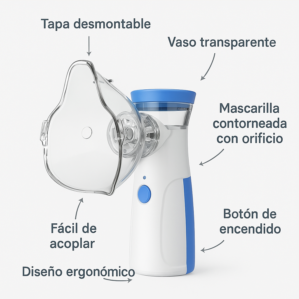 Nebulizador Portátil Niños Adultos